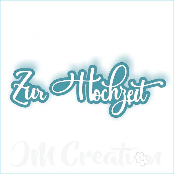 Stanzschablone - Zur Hochzeit